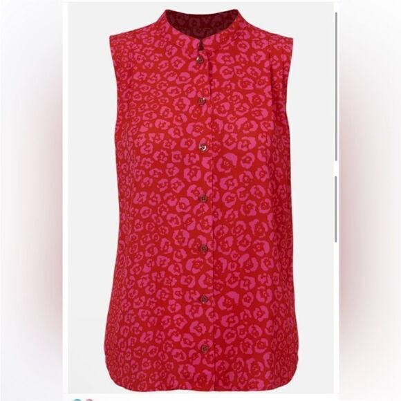 Cabi Red Kiss Top Blouse. Size Small.  NWOT. - Picture 2 of 8